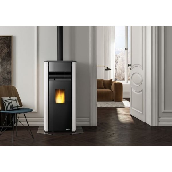 Stufa a pellet Ecofire Aurora 12 Pro 2 Palazzetti bianca