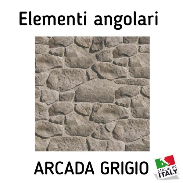 Angolo in pietra ricostruita Arcada Grigio