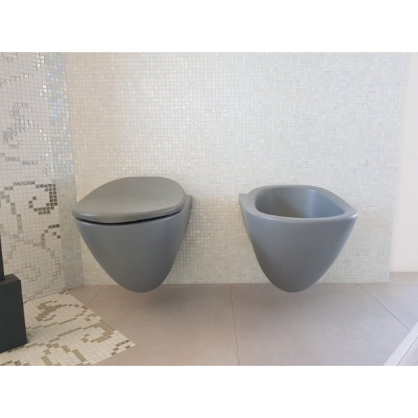 Serie Sanitari sospesi Io Flaminia grigio lava