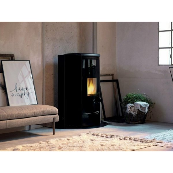 Stufa a pellet Ecofire Jackie idro 26 Palazzetti nero