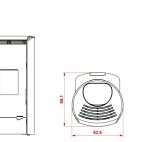 Stufa a pellet Ecofire Jackie idro 26 Palazzetti nero