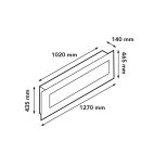 Camino elettrico da parete Trivero 130 ventilato