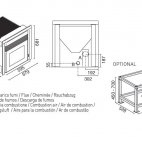 Camino a pellet Andrea 679 ventilazione frontale - 9,5 kw