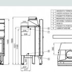 Termocamino idro a legna Climacalor IDROPLUS C/80