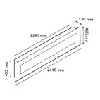 Camino elettrico da parete Trivero 240 ventilato