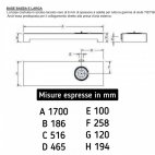 Stufa a legna TQH43 con base bassa larga e kit di rotazione 360°