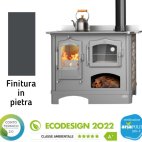 Cucina a legna Deneris con forno in Conto Termico 