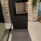 Stufa a legna Dexter 2.0 SX di Austroflamm con moduli 