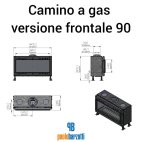 Camino a gas versione frontale 90 