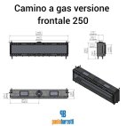 Camino a gas versione frontale 250