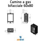 Camino a gas bifacciale 60x80 