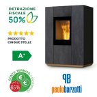 Stufa ibrida legna/pellet Unica 5 stelle 