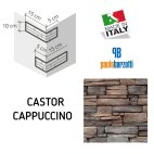 Angolo in pietra ricostruita Castor Cappuccino