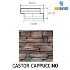 Rivestimento in pietra ricostruita Castor Cappuccino