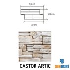 Rivestimento in pietra ricostruita Castor Arctic