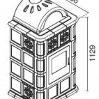 Stufa a pellet in maiolica Diana in conto termico