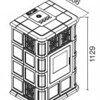 Stufa a pellet in maiolica Maria in conto termico