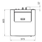 Stufa a pellet idro Serena 25 kw Climacalor bianca