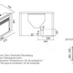 Camino a pellet Tommy 975 ventilazione frontale - 9,5 kw