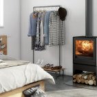 Stufa a legna TQ33 con base portalegna e kit di rotazione 360°