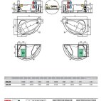 Vasca idromassaggio  Novellini Vogue Hidro Plus 165x85 sinistra