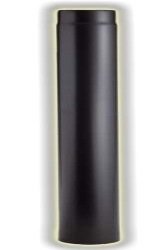 1PZ TUBO PORCELLANATO PER STUFE A LEGNA NERO OPACO - &oslash; Cm.15x50