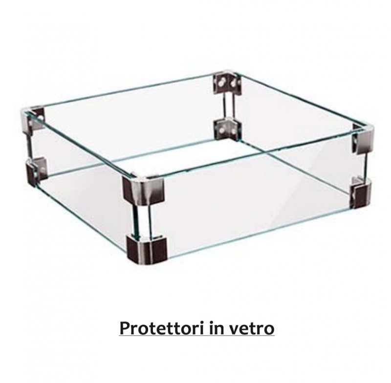 Braciere A Gas Propano Da Esterno 101,6 Cm - Rettangolare Con Coperchio, Paravento In Vetro, Pietra Lavica, Per Giardino E Terrazza - Foto 12